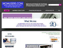 Tablet Screenshot of momusers.com